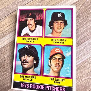 1976 Topps #599 Rookie Pitchers Ron Guidry RC Yankees